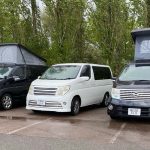 Nissan Elgrand campervans on display